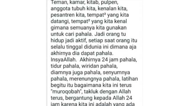 Nasehat Kyai Bed 24 jam